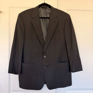 Brooks Brothers Brooksease Pinstripe Wool Blend Blazer Men’s 44R Est